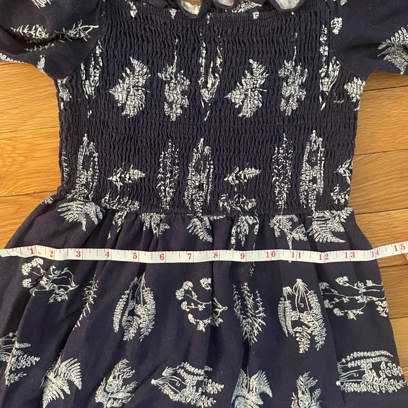 Tuckernuck Navy and White Striped Smocked Top - Picture 4 of 4